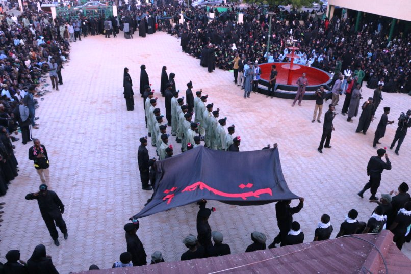 hoisting of flag, Husainiyyah zaria